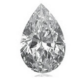Pear shaped loose diamond picture